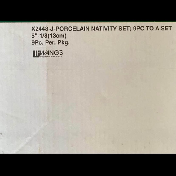 Porcelain Nativity set; 9 pc to a set, brand new, price is firm - Picture 3 of 3